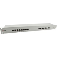 EQUIP Patch panel 16x RJ45 Cat6 19" FTP 1U ISO/IEC, svijetlosivi